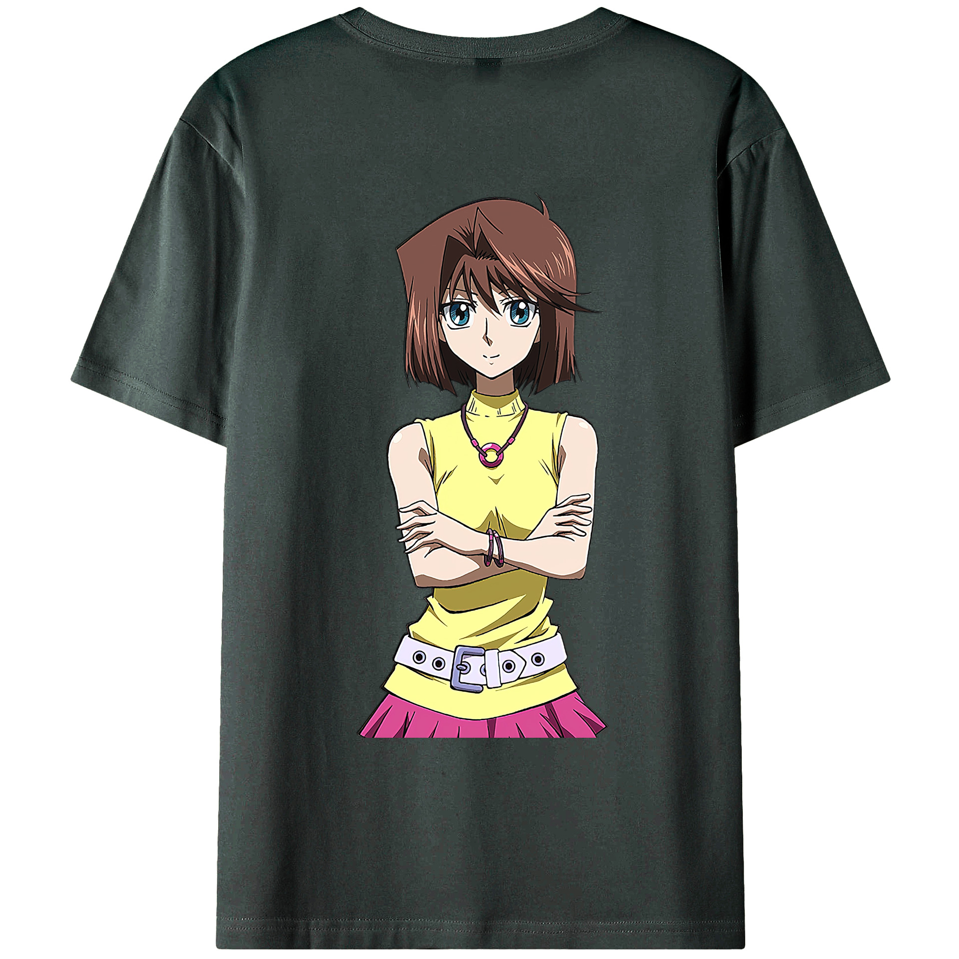 （画像用） 遊☆戯☆王 Yu-Gi-Oh! 綿100％ メンズ半袖Tシャツ（バックプリント） 通気性